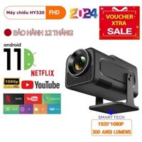 [Hàng nhiều] Máy chiếu mini HY320 / HY320mini / HY300 / HY300pro FullHD android 11.0 độ sáng 300 ANSI [Bảo hành 1 năm]