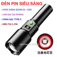 [Hàng Nội Địa ] Đèn pin cầm tay SONY - Pin khủng - Cổng USB có chức năng làm Sạc dự phòng