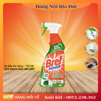 [Hàng nội địa Đức] Chai Xịt Tẩy Dầu Mỡ Nhà Bếp Bref Power Dung Tích 750ml Dùng Được Cho Máy Hút Mùi, Lò Nướng