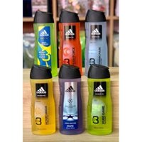 hàng nội địa Đức- Sữa tắm gội Adidas cho nam cao cấp 250 ml - 400ml, tặng kèm khẩu trang