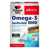 (Hàng nội địa Đức) Viên dầu cá Doppelherz Omega 3 1000 80 viên