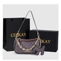 [Hãng nội địa Trung] Túi xách nữ da nhỏ xinh kèm móc khóa cao cấp độc đáo CEEKAY mẫu mới nhất 2021 FULLBOX