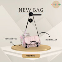 (Hàng Oder) ChiLy Mẫu Túi Xách Nữ Lolita Cầm Tay Kèm Dây Đeo Chéo Phối 3 Màu Thiết Kế Thắt Nơ Xinh