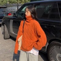 [Hàng order] Áo len cổ lọ dáng rộng phong cách Hàn Quốc