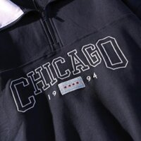 [Hàng Order] Áo Polo CHICAGO có cổ ULzzang form rộng dài tay dày dặn Unisex mới nhất thu đông 2021 PL004 *