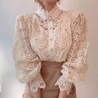 [Hàng order] Áo sơ mi tiểu thư tay bồng retro