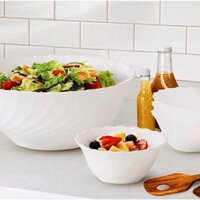 [Hàng Pháp] Bát tô canh/ trộn salat thủy tinh Luminarc Trianon 54455- 24cm, thủy tinh an toàn cho sức khỏe