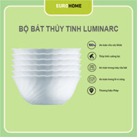 [Hàng Pháp] Bộ 6 bát tô đựng canh/ăn bún phở thủy tinh Luminarc Trianon 50065*6 - 16cm, dùng an toàn trong lò vi sóng