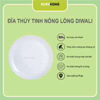 [Hàng Pháp] Đĩa (dĩa) thủy tinh Luminarc Diwali D7360 27cm, thủy tinh cường lực, dùng trong lò vi sóng và máy rửa bát