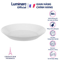 [Hàng Pháp] Đĩa (dĩa) thủy tinh sâu lòng Luminarc Harena L3265 - 28cm, thủy tinh cường lực, dùng cho lò vi sóng