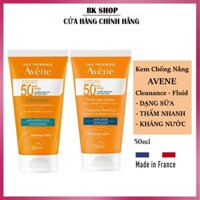 [Hàng Pháp] Kem Chống Nắng Avene Very High Protection Fluid - Cleanance SPF50+ 50ml