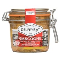 [HÀNG PHÁP NỘI ĐỊA] Pate GAN NGỖNG nguyên miếng từ Pháp - Delpeyrat (Maison) - Hộp 300g