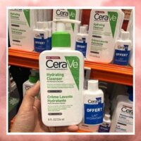 [HÀNG PHÁP] Sữa rửa mặt Cerave Hydrating Cleanser 236ml (tặng kèm kem dưỡng ẩm Cerave)
