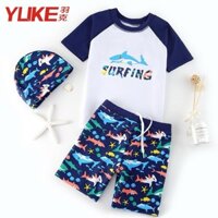 (hàng QC, sẵn) Bộ bơi 3CT cá mập bé trai 13kg-40kg (100-160) SBT328 Đồ bơi trẻ em trai lớn sai đại cho bé đi bơi SUBIN