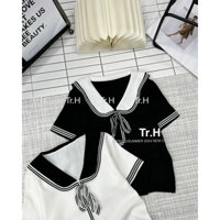 [HÀNG QCCC] Áo montoghi cổ đức nơ