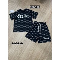 (hàng QCCC) Bộ cộc đen sz 110-160 cho bé 15kg-45kg SBB338 Bộ phông cotton quần sooc trẻ em đi học đi chơi chất lừ SUBIN