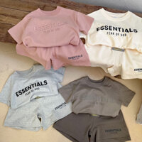 [HÀNG QCCC] XẢ Bộ cộc tay Essentials cho bé trai bé gái - quần áo trẻ em mùa hè - bộ cotton xịn đẹp