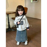 [HÀNG QC]Chân váy jean siêu xinh cho bé gái