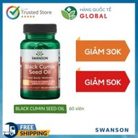 [Hàng Quốc Tế] SWANSON BLACK CUMIN SEED OIL, 60 viên, Phòng chống ung thư, tim mạch