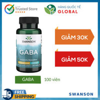 [Hàng Quốc Tế] SWANSON GABA 500mg - 750mg, 60 - 100 viên, Hỗ trợ giấc ngủ ngon, giảm căng thẳng
