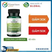 [Hàng Quốc Tế] SWANSON GARCINIA CAMBOGIA, 60 viên, Hỗ trợ cân nặng khỏe mạnh