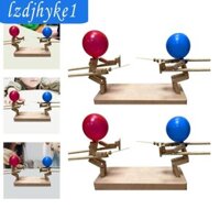 Hàng rào bằng gỗ Con rối Bóng tre Người chiến đấu Gia đình Ủng hộ Handmade