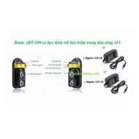 Hàng rào báo động chống trộm bằng cảm biến hồng ngoại ABT có học lệnh phát sóng 433 kèm 02 x nguồn 12V2A - ABT100