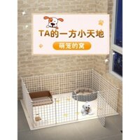 Hàng Rào Cho Thú Cưng Mùa Đông Ấm Áp Hàng Rào Ngăn Chó Biệt Thự Chó Trong Nhà Cũi Một Phòng Ngủ Và Một Phòng Khách Lồng