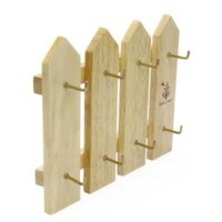 Hàng Rào Gỗ Treo Chìa Khóa, Wall Mounted Key Hanger Fence, 4 Thanh (15 x 4 x 18.8cm) - GO DUC THANH