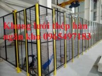 Hàng rào ngăn kho, vách lưới ngăn kho, khung lưới thép hàn ngăn kho xưởng, nhà máy