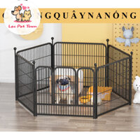 Hàng Rào Quây Cho Chó 100*120cm Nan Ống Sơn Tĩnh Điện Size Đại 6 Tấm Ghép