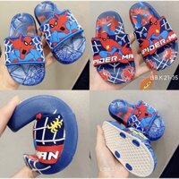 (HÀNG SẴN) 02 Dép siêu nhân nhện cho bé trai hàng quảng châu size 21-35