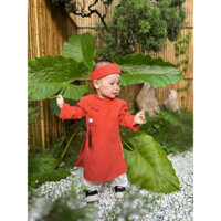 (HÀNG SẴN🌈🌈) - Áo dài tết cho bé cách tân hiện đại phong cách retro