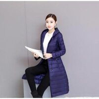 HÀNG SẴN Áo Khoác Phao Nữ Lông Vũ Dáng Dài Chít Eo Đẹp AK113 - Hàng Quảng Châu Cao Cấp - M51-55KG - Xanh