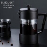 [Hàng Sẵn] Bình French Press- Bình pha trà cafe French Press Lock&Lock - Bình pha cà phê kiểu Pháp inox 304 Với 120 Lưới Lọc Blinglight