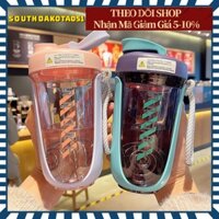 [Hàng Sẵn] Bình Lắc Shaker Tập Gym - Bình Nước Thể Thao 590ml Di Động Uống Sữa Lắc Bột Protein Chống Rò Rỉ【Southdakota051】