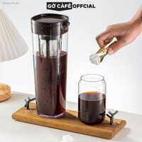 [hàng sẵn] Bình pha cafe COLD BREW (cà phê ủ lạnh) nhựa nguyên sinh ABS 1.1L - Gờ cafe