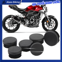 [Hàng Sẫn]  Bộ 6 Khung Lỗ Bao Mũ Đen Chống Bụi Nước Chắc Chắn Đáng Tin Cậy Xe Máy Cắm Cho CB125R CB150R Aiseo-Motor