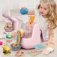 [Hàng sẵn] Bộ đồ chơi máy làm mì, máy làm kem, máy làm hamburger bằng đất nặn - đất sét cao cấp không độc hại