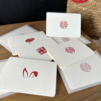 Hàng sẵn có 2025 Năm Thỏ Chúc Mừng Năm Mới Phong Bì Cassette Đơn Giản Gấp Nửa Cảm Giác Cao Cấp Ba Chiều Ngày Năm Mới Chúc Mừng Thẻ Nhỏ 25.1.15