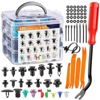 Hàng sẵn có 3.6000 Bộ sưu tập người 725 chiếc Khóa hộp Kẹp cố định ô tô Dây buộc nhựa 19 loại đinh tán đẩy ô tô 25.1.14