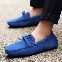 Hàng sẵn có 8 màu Nam Loafers Thoáng khí Nam Giày Moccasin Da lộn Giày thông thường Slip on Driving Loafers Giày nam sang trọng OW7K
