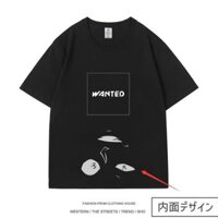 Hàng sẵn có Áo thun Cotton cao cấp in họa tiết Conan nhỏ màu đen chất lượng cao XS-3XLUnisex