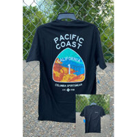 Hàng sẵn có Columbie Nam Cổ Thủy Thủ Đoàn Đi Bộ Đường Dài Cắm Trại Cá Tính In Hình Thường Ngày 100% Cotton Chất Lượng Cao Áo Thun Tay Ngắn 0320