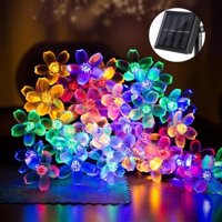 Hàng sẵn có Đèn dây hoa anh đào năng lượng mặt trời 8 chế độ Đèn hoa anh đào năng lượng mặt trời Đèn hoa anh đào chống nước Lampu Kelip Raya Đèn hoa cổ tích năng lượng mặt trời Ramadan Đèn Giáng sinh ngoài trời