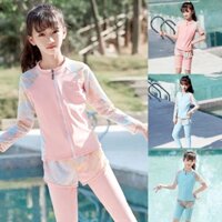 Hàng sẵn có Đồ bơi trẻ em Chia tay dài chống nắng Đồ bơi bé gái Đồ bơi khô nhanh cho trẻ em Lặn biển ngoài trời Đồ bơi mùa xuân nóng Quần áo thể thao