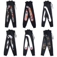 Hàng sẵn có EVISU Longtengfu Dam Shen Quần Mồ Hôi Thường Ngày Nam Thương Hiệu Thời Trang Quần Làm Việc Thêu Rời Co Giãn Slim F