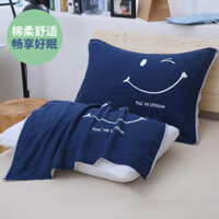 Hàng sẵn có Gạc bốn lớp Vỏ gối Nhật Bản Vỏ gối Dây thun cố định dành cho người lớn Thoải mái Ẩm bấc Khăn trơn Cotton nguyên chất