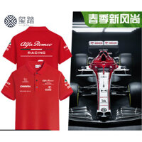 Hàng sẵn có Hệ số Alpha mới Romeo Team In dáng rộng Áo thun ngắn tay đua nam và nữ 0320