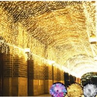 Hàng sẵn có Lampu Raya 220V Dây 10 / 20 / 30 mét Đèn LED chiếu sáng trên khắp bầu trời lễ hội ngôi sao Cây thông Noel chống thấm nước ngoài trời cho cây, sân vườn tại nhà Tiệc cưới ngoài trời